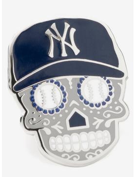 Plus Size New York Yankees Sugar Skull Lapel Pin, , hi-res