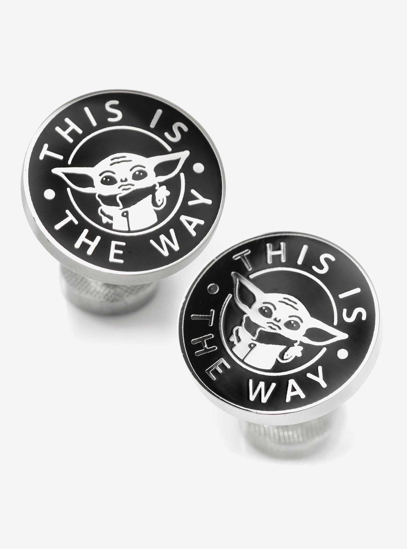 Star Wars The Mandalorian Grogu "This Is The Way" Cufflinks, , hi-res