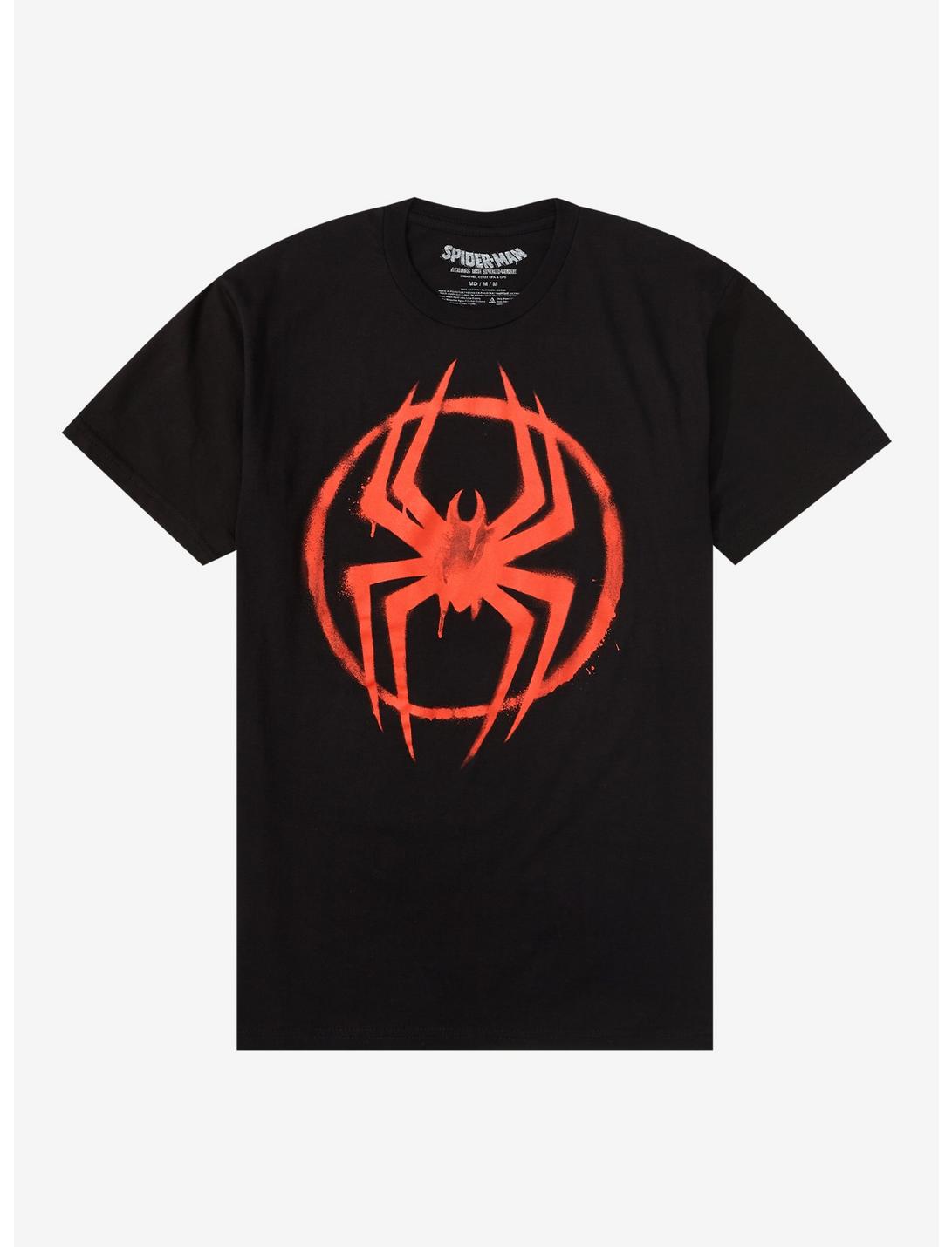 Marvel Spider-Man: Across The Spider-Verse Miles Logo T-Shirt, BLACK, hi-res