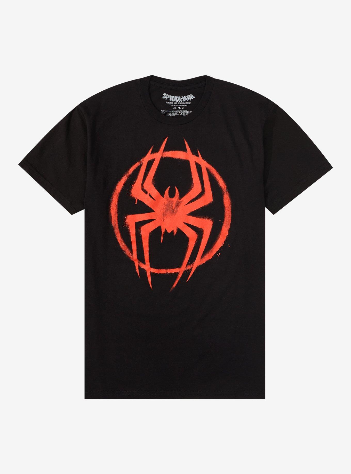 Marvel Spider-Man: Across The Spider-Verse Miles Logo T-Shirt, BLACK, hi-res