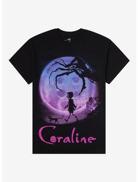 Coraline Button Moon Jumbo Print T-Shirt, , hi-res