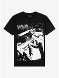 Chainsaw Man Jumbo Denji Black & White T-Shirt, BLACK, hi-res