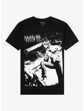 Chainsaw Man Jumbo Denji Black & White T-Shirt, , hi-res