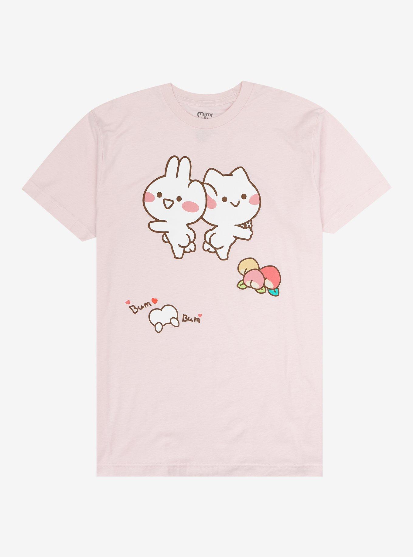 Mimi & Neko Peaches T-Shirt, PINK, hi-res