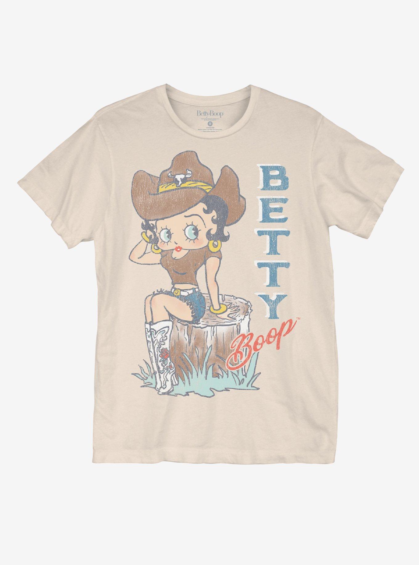 Betty Boop Cowgirl T-Shirt, CREAM, hi-res
