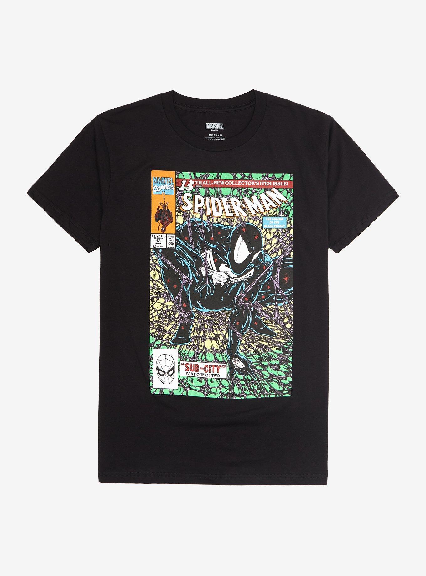 Marvel Spider-Man Symbiote Comic Cover T-Shirt | Hot Topic