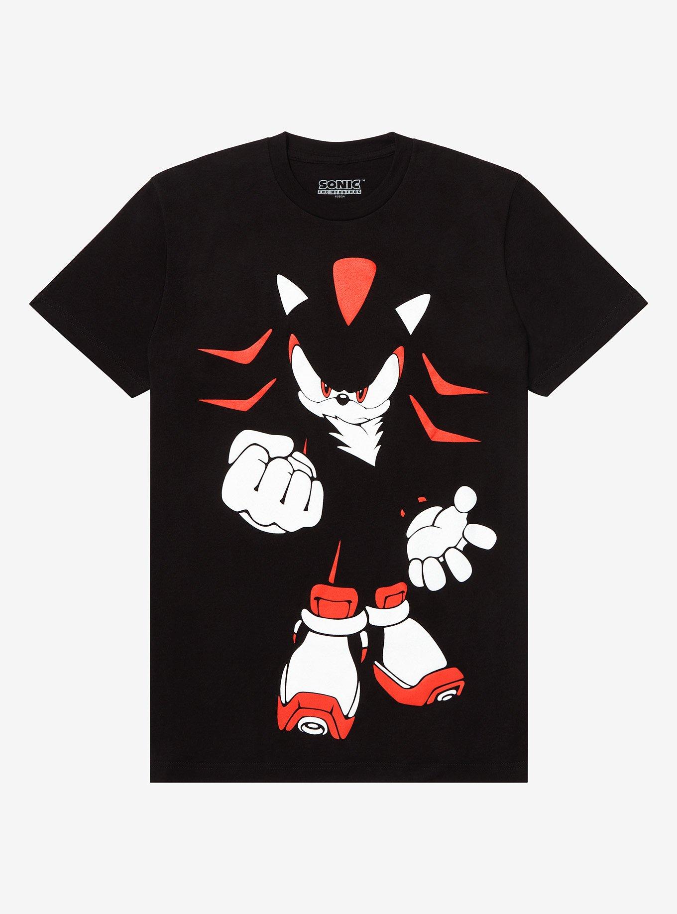 Sonic The Hedgehog Shadow Jumbo Print T-Shirt, BLACK, hi-res