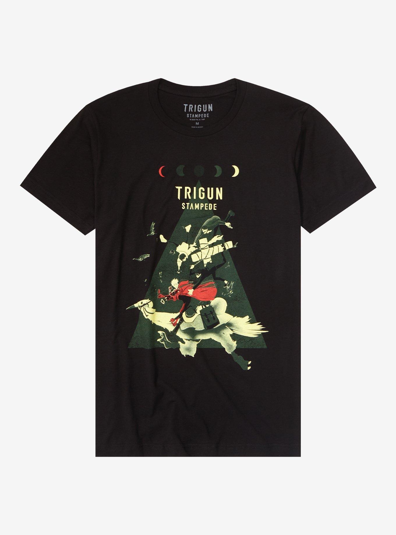 Trigun Stampede Character Falling T-Shirt, BLACK, hi-res