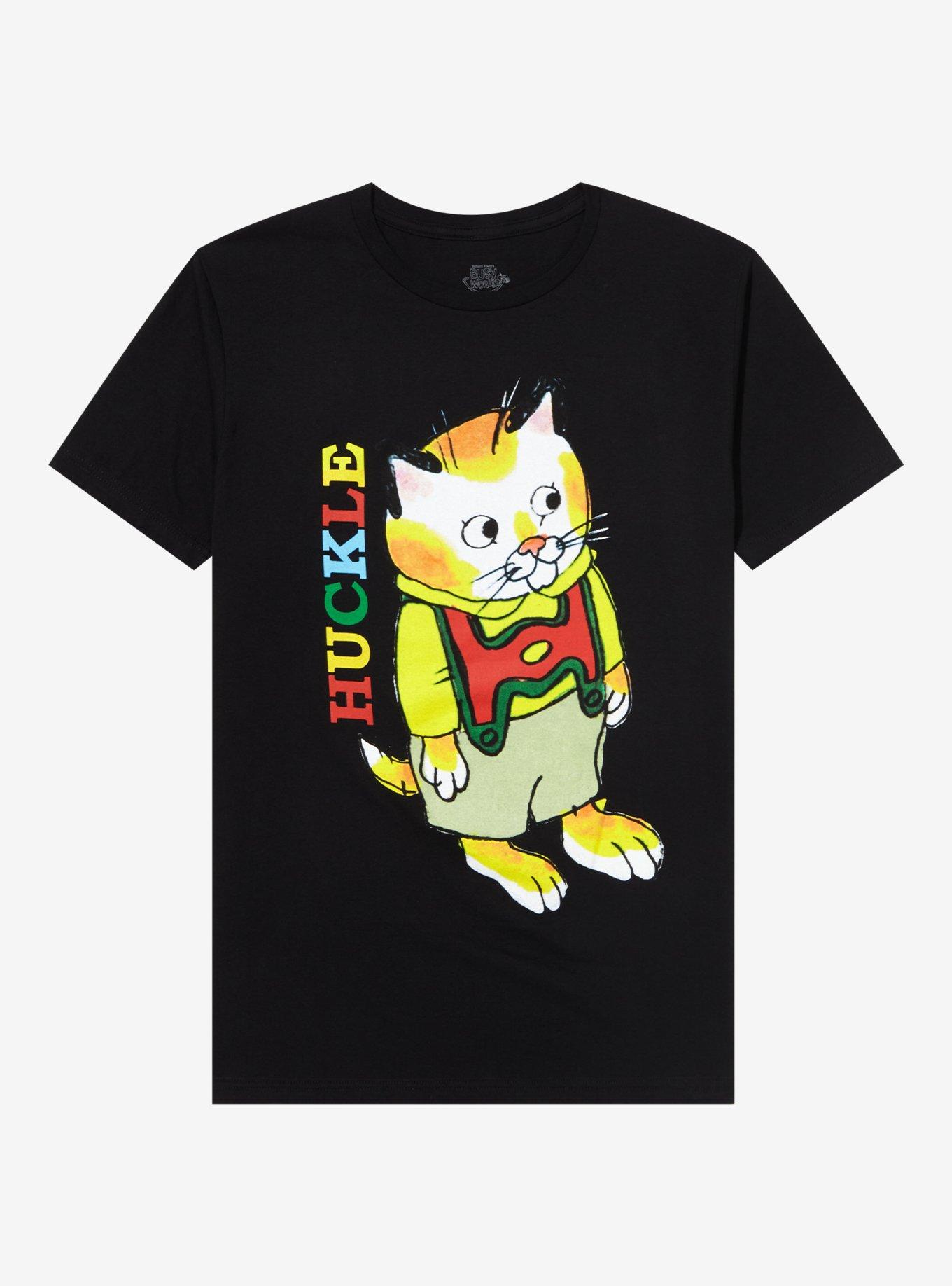 Richard Scarry's Busy World Huckle Cat T-Shirt, BLACK, hi-res