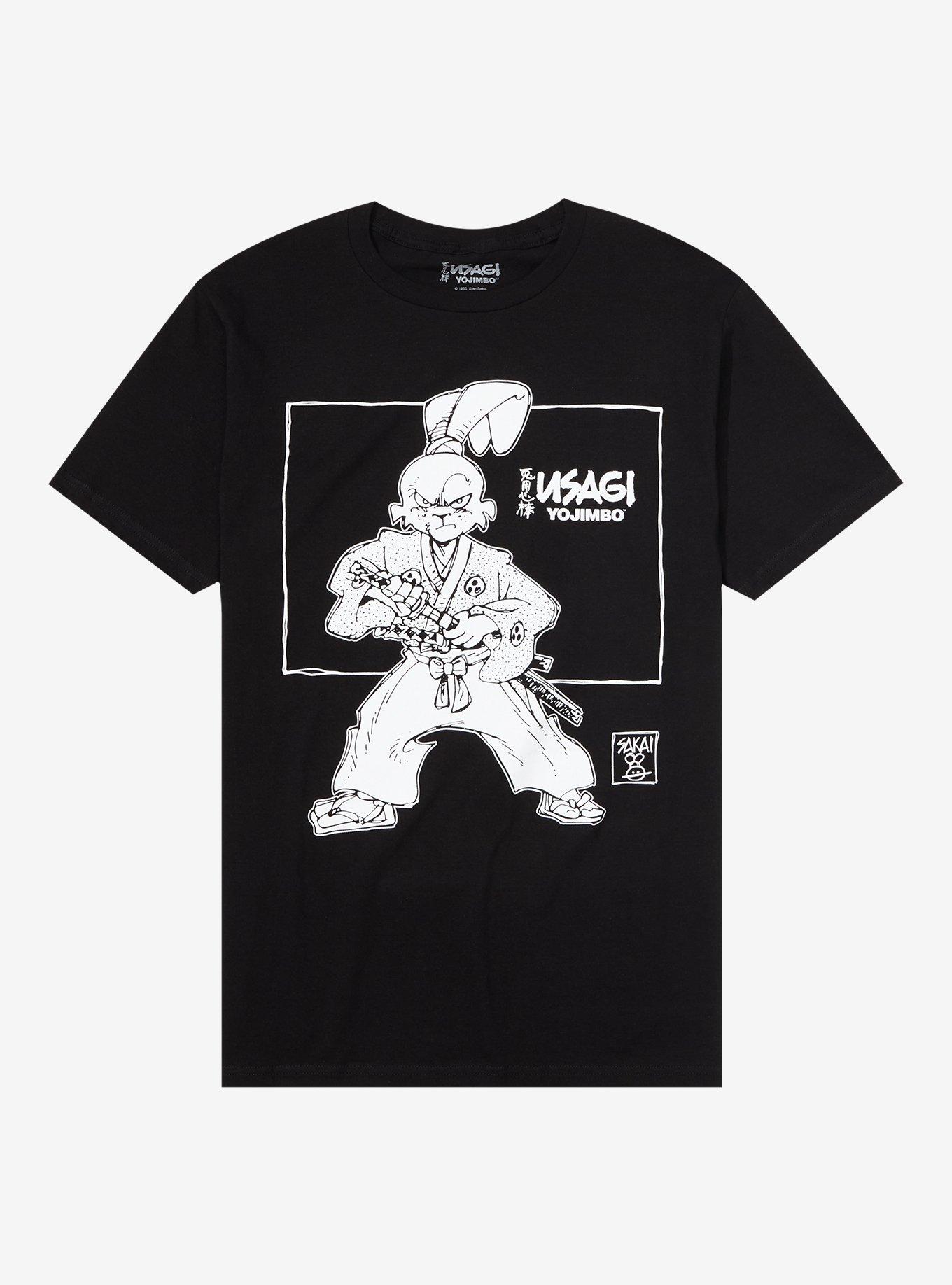 Usagi Yojimbo Character T-Shirt, BLACK, hi-res