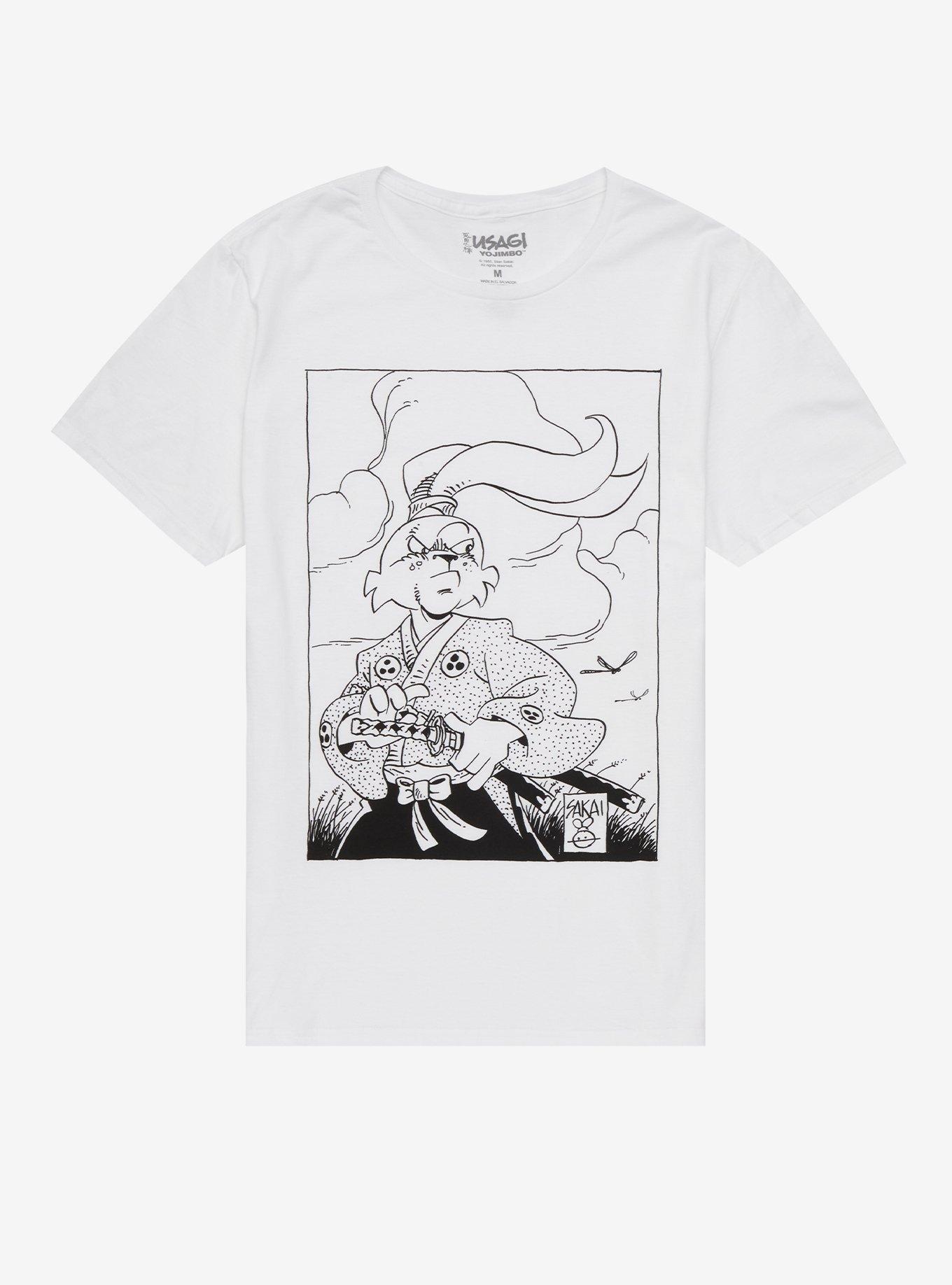 Usagi Yojimbo Line Art T-Shirt, MULTI, hi-res