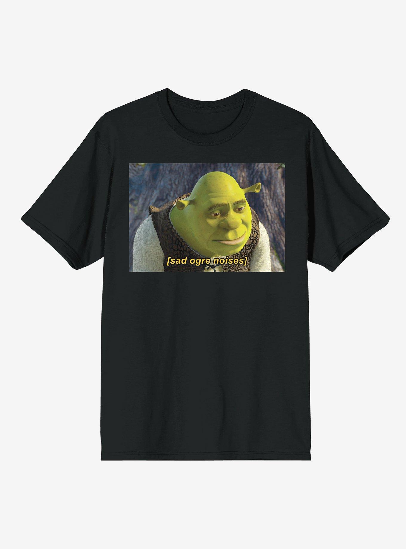 Shrek Sad Ogre Noises T-Shirt, BLACK, hi-res