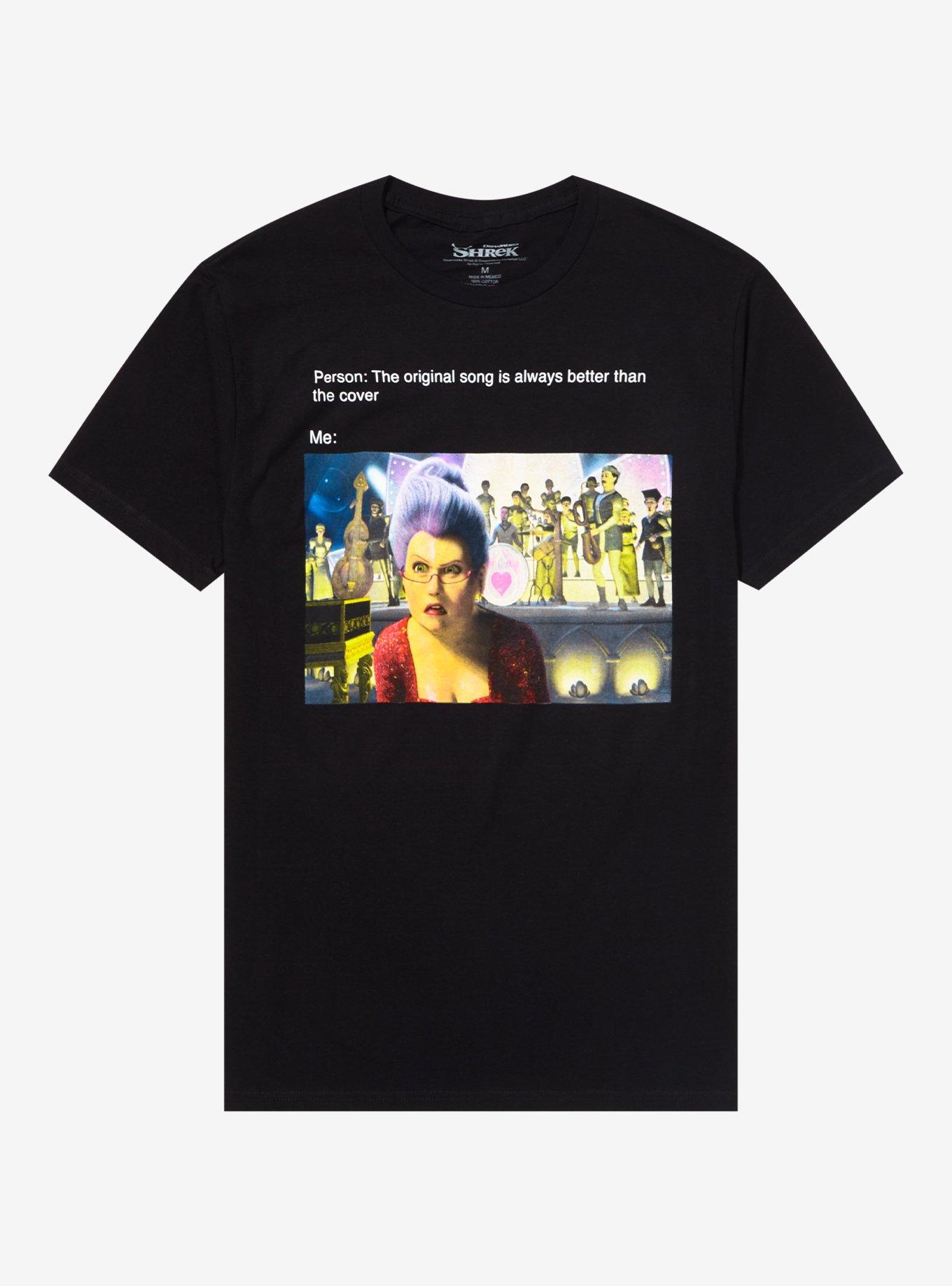 Shrek Fairy Godmother Cover Song T-Shirt, BLACK, hi-res