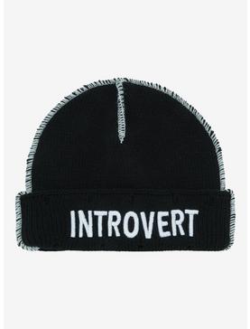 Introvert Contrast Stitch Beanie, , hi-res