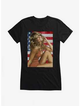 Farrah Fawcett American Flag Girls T-Shirt, , hi-res