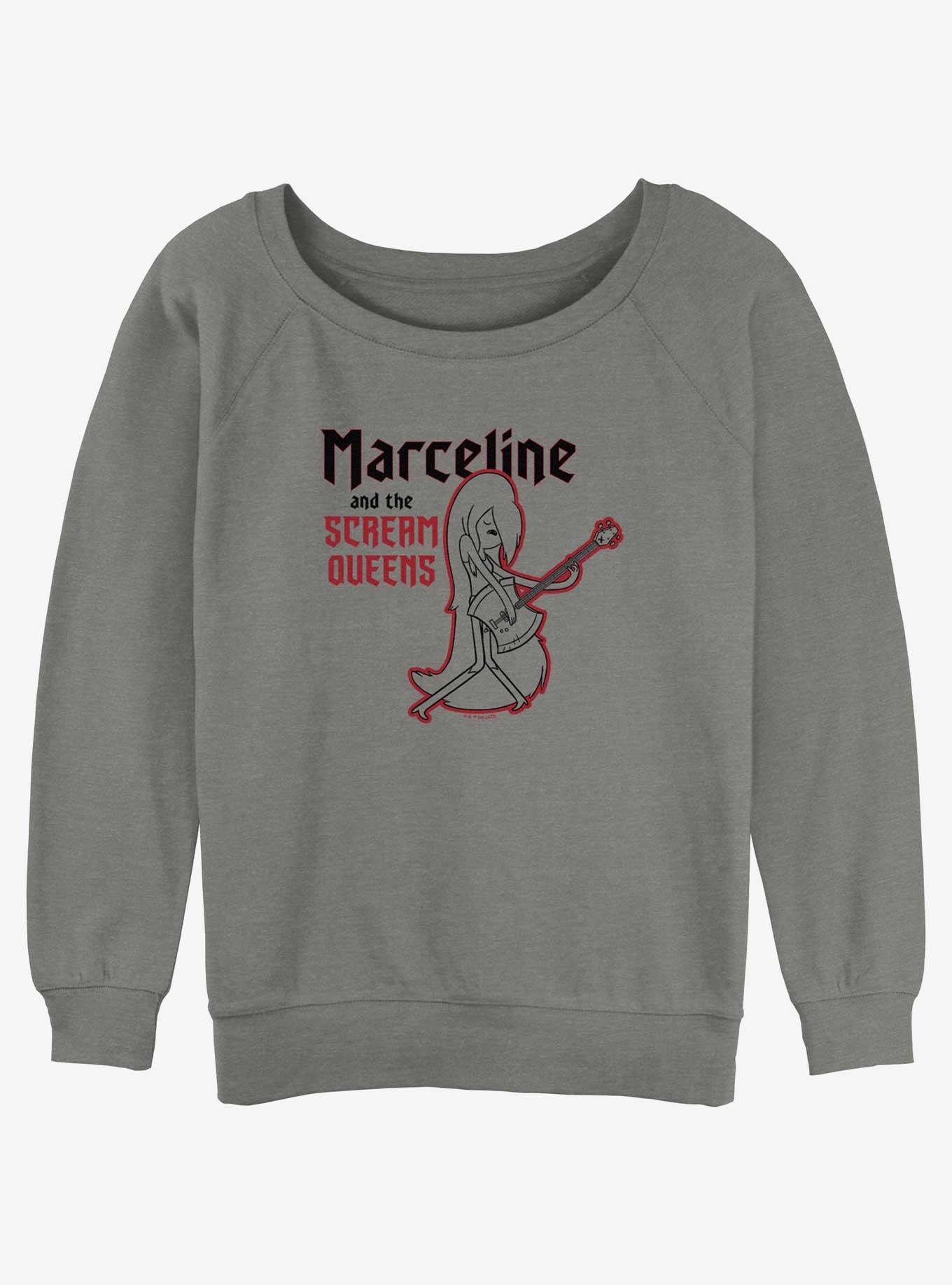 Adventure Time Marceline and the Scream Queens Womens Slouchy Sweatshirt, GRAY HTR, hi-res