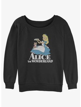 Disney Alice in Wonderland Alice and Dinah Womens Slouchy Sweatshirt, , hi-res