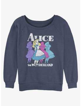 Disney Alice in Wonderland Trippy Alice Womens Slouchy Sweatshirt, , hi-res