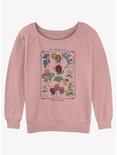 Disney Alice in Wonderland The Wildflowers Womens Slouchy Sweatshirt, DESERTPNK, hi-res
