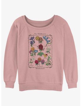 Disney Alice in Wonderland The Wildflowers Womens Slouchy Sweatshirt, , hi-res