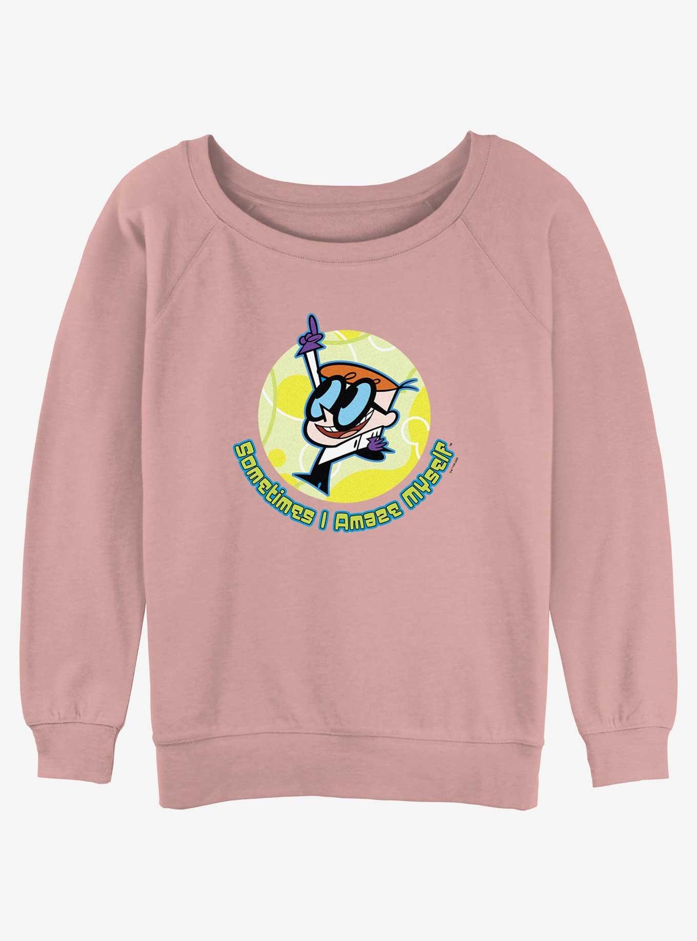 Cartoon Network Dexter's Laboratory I Amaze Myself Womens Slouchy Sweatshirt, , hi-res