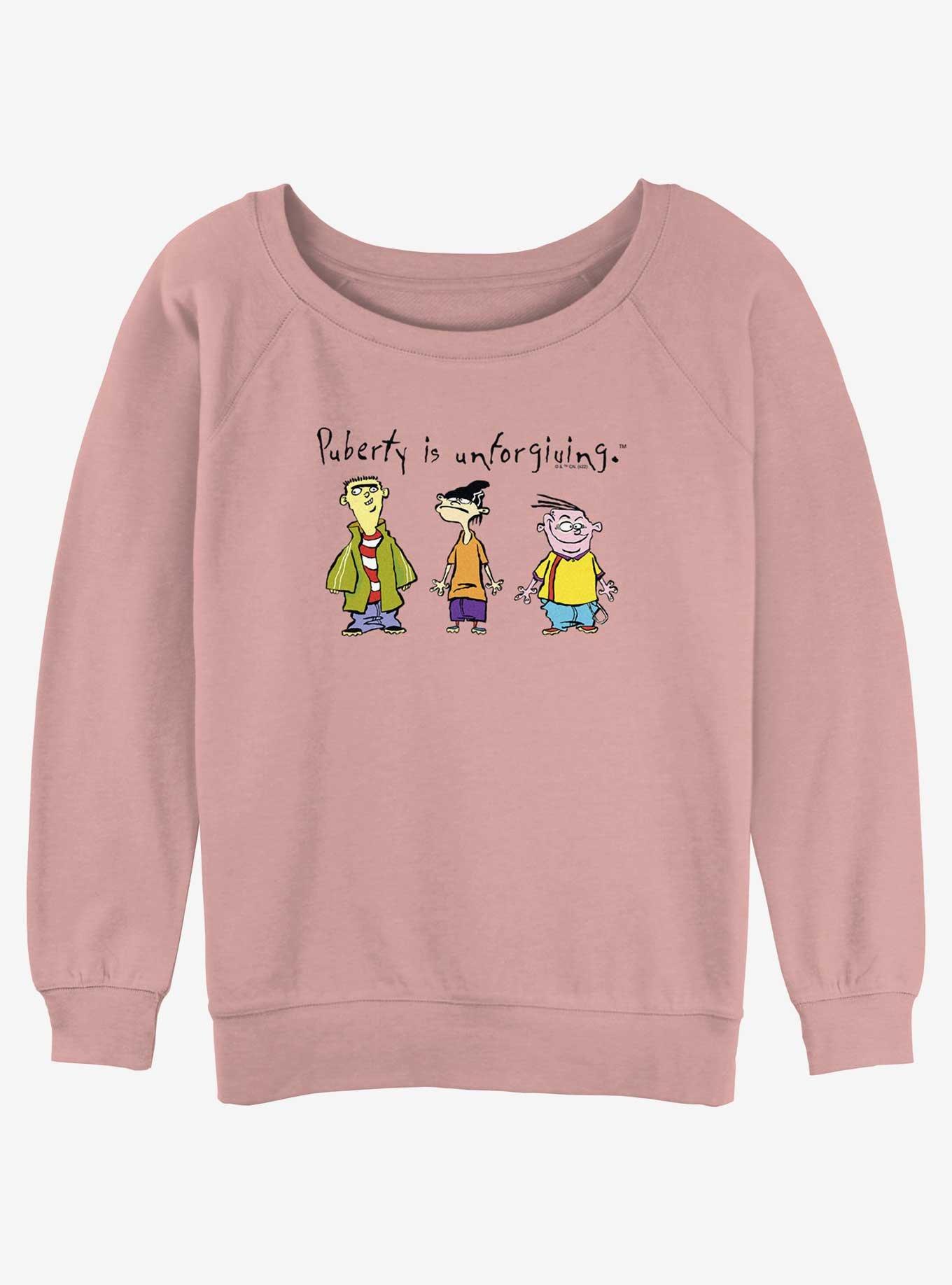 Cartoon Network Ed, Edd n Eddy Puberty Is Unforgiving Womens Slouchy Sweatshirt, , hi-res