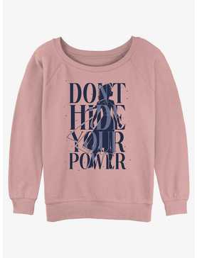 Disney Frozen 2 Don't Hide Your Power Womens Slouchy Sweatshirt, , hi-res