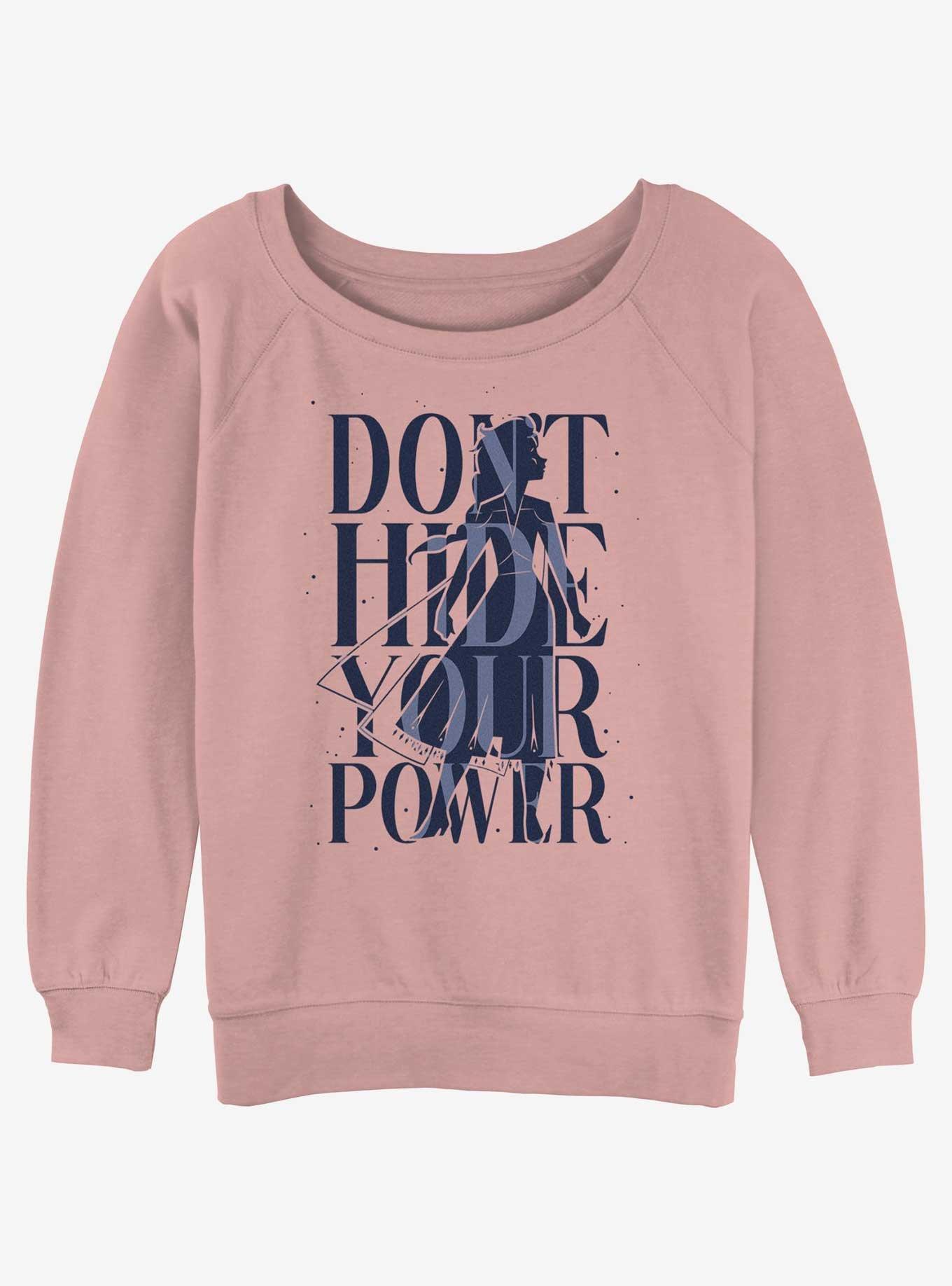 Disney Frozen 2 Don't Hide Your Power Womens Slouchy Sweatshirt, , hi-res