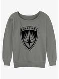 Marvel Guardians of the Galaxy Guardians Badge Womens Slouchy Sweatshirt, GRAY HTR, hi-res