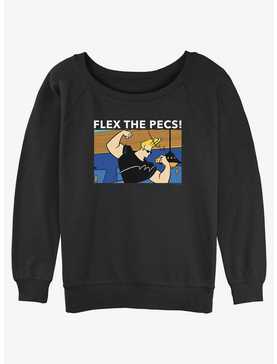 Cartoon Network Johnny Bravo Flex The Pecs Womens Slouchy Sweatshirt, , hi-res