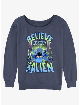 Disney Lilo & Stitch Inner Alien Womens Slouchy Sweatshirt, , hi-res