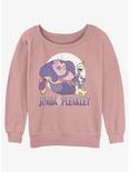 Disney Lilo & Stitch Jumba & Pleakley Womens Slouchy Sweatshirt, DESERTPNK, hi-res