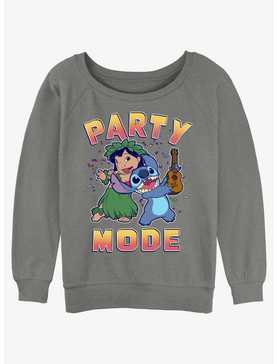 Disney Lilo & Stitch Party Mode Womens Slouchy Sweatshirt, , hi-res
