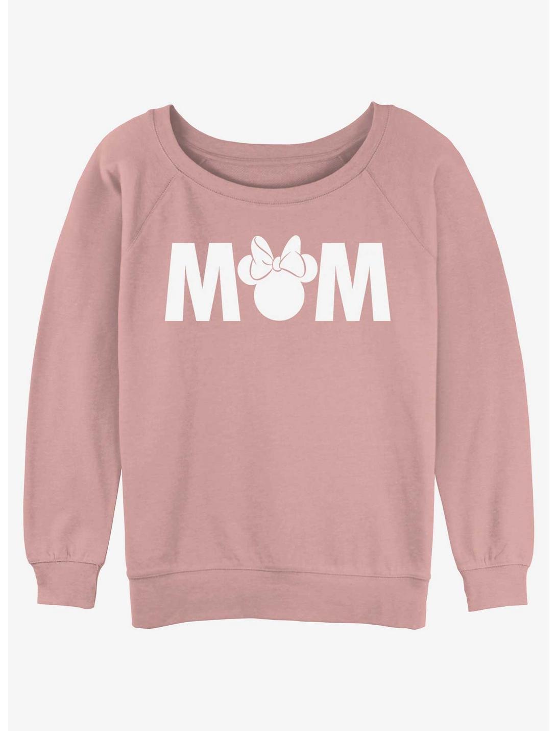 Disney Mickey Mouse Minnie Mom Womens Slouchy Sweatshirt, DESERTPNK, hi-res