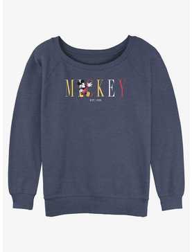 Disney Mickey Mouse Mouse Fashion Womens Slouchy Sweatshirt, , hi-res