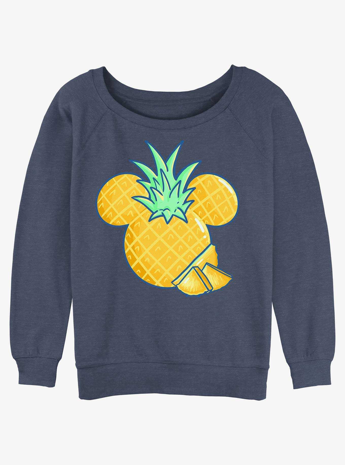 Disney Mickey Mouse Pineapple Womens Slouchy Sweatshirt, , hi-res