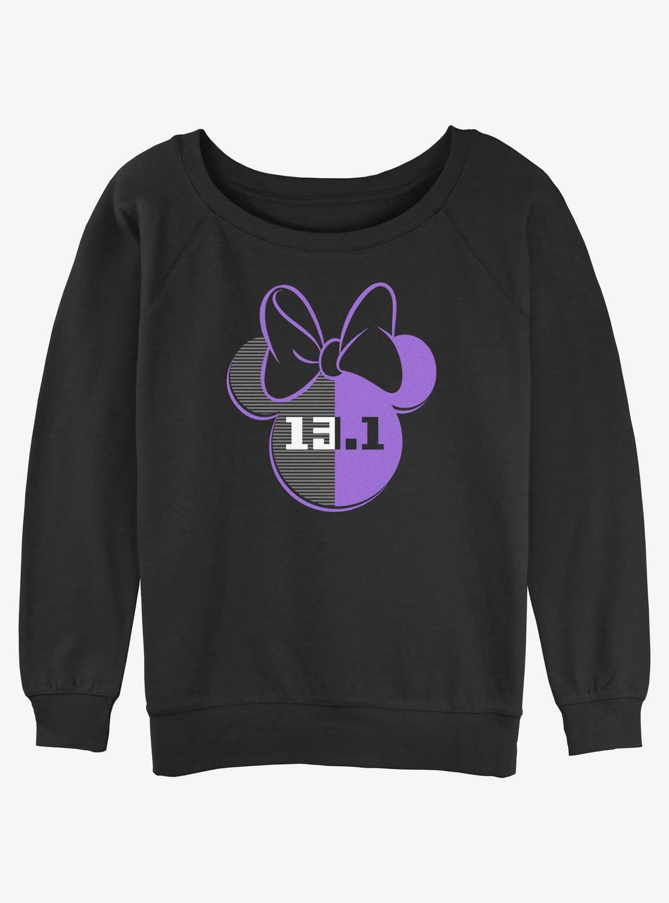 Disney Minnie Mouse Half Marathon Ears Womens Slouchy Sweatshirt, , hi-res