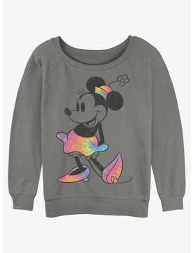 Disney Minnie Mouse Tie Dye Minnie Womens Slouchy Sweatshirt, , hi-res