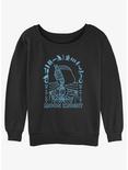 Marvel Moon Knight Hieroglyphic Portrait Womens Slouchy Sweatshirt, BLACK, hi-res