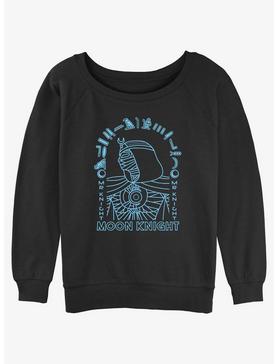 Marvel Moon Knight Hieroglyphic Portrait Womens Slouchy Sweatshirt, , hi-res