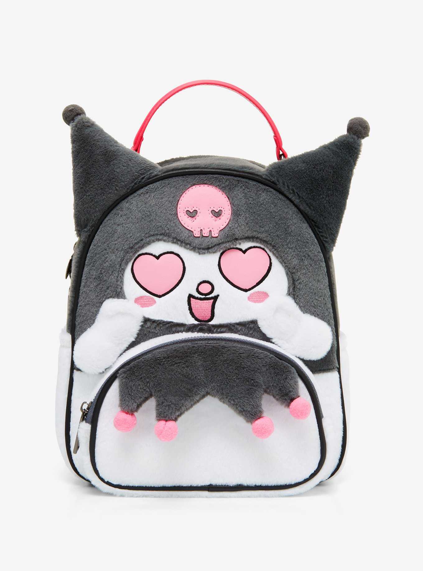 Sanrio Kuromi Heart Eyes Figural Mini Backpack - BoxLunch Exclusive, , hi-res