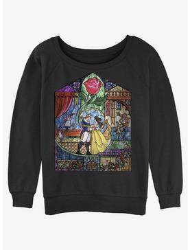 Disney Beauty and the Beast Glass Dance Womens Slouchy Sweatshirt, , hi-res