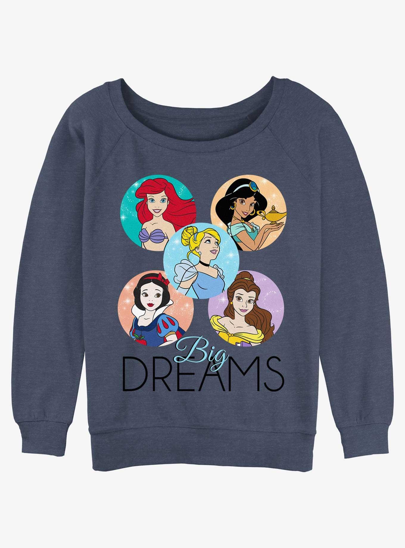 Disney Princesses Big Dreams Womens Slouchy Sweatshirt, , hi-res