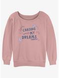 Disney Princesses Chasing My Dreams Womens Slouchy Sweatshirt, DESERTPNK, hi-res