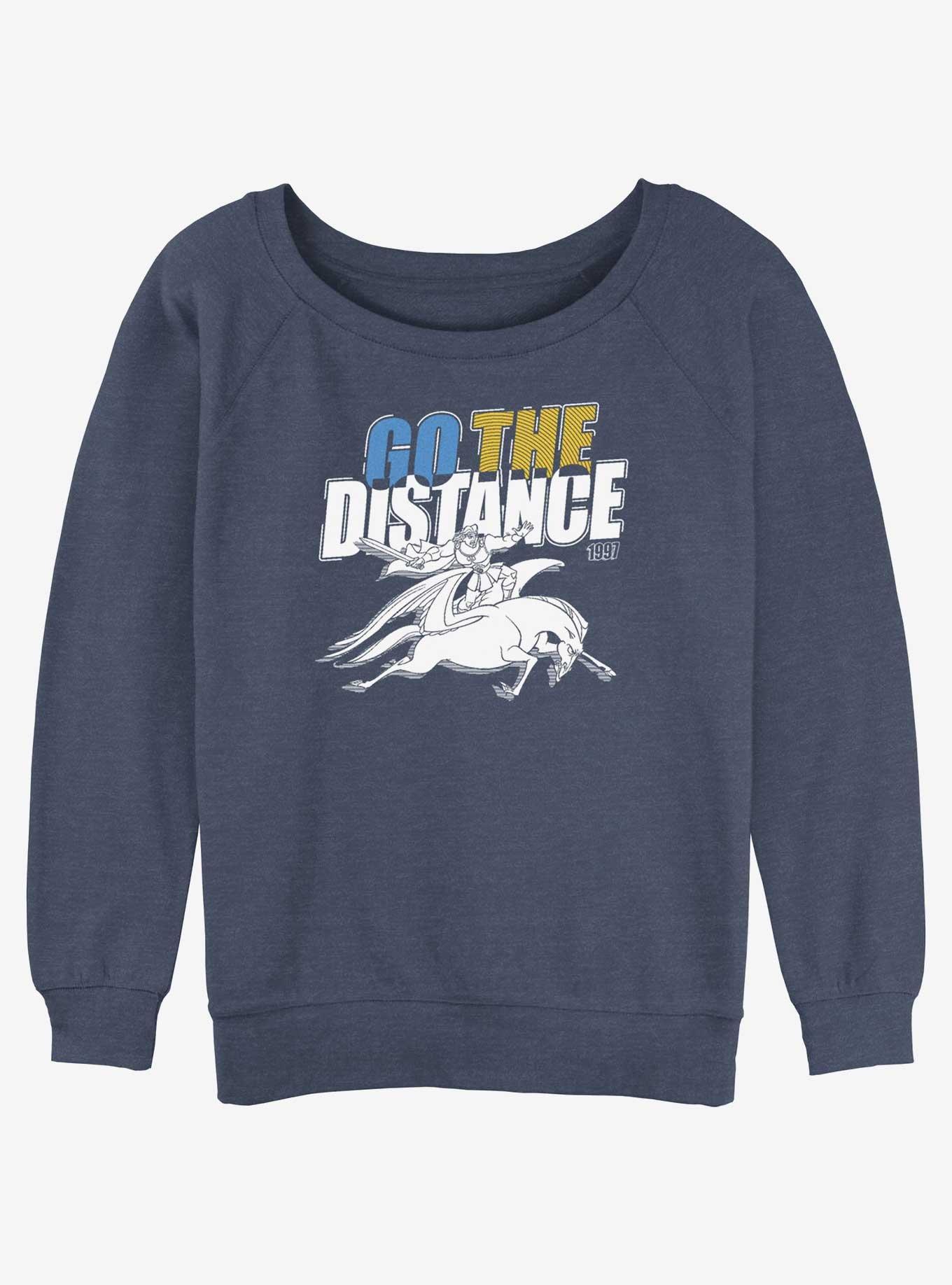 Disney Hercules Go The Distance Pegasus Womens Slouchy Sweatshirt, , hi-res