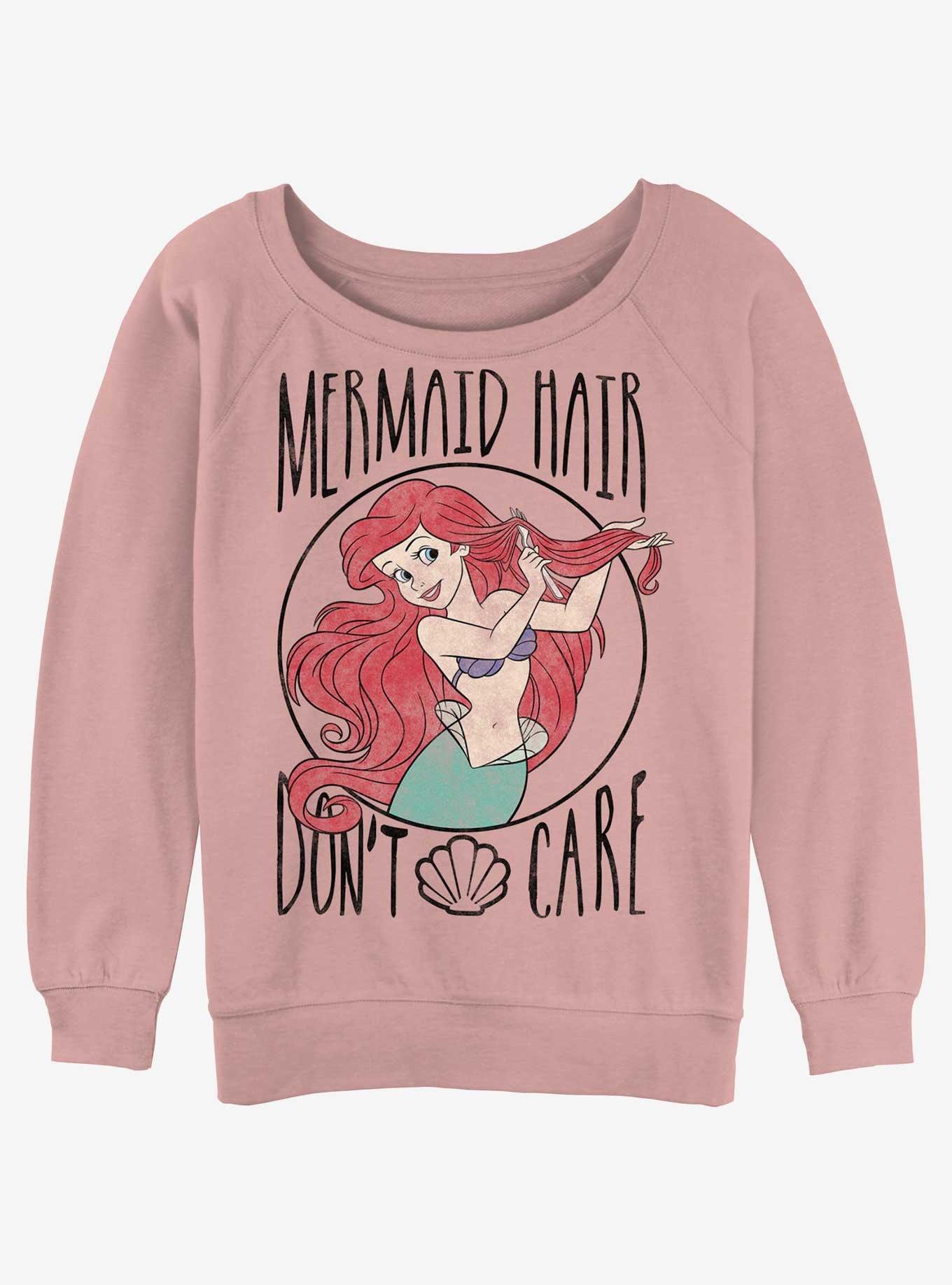 Disney The Little Mermaid Ariel Hair Womens Slouchy Sweatshirt, , hi-res