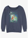 Disney The Little Mermaid Ariel, Sebastian and Flounder Womens Slouchy Sweatshirt, BLUEHTR, hi-res