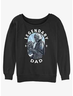 Star Wars The Mandalorian Legendary Dad Womens Slouchy Sweatshirt, , hi-res