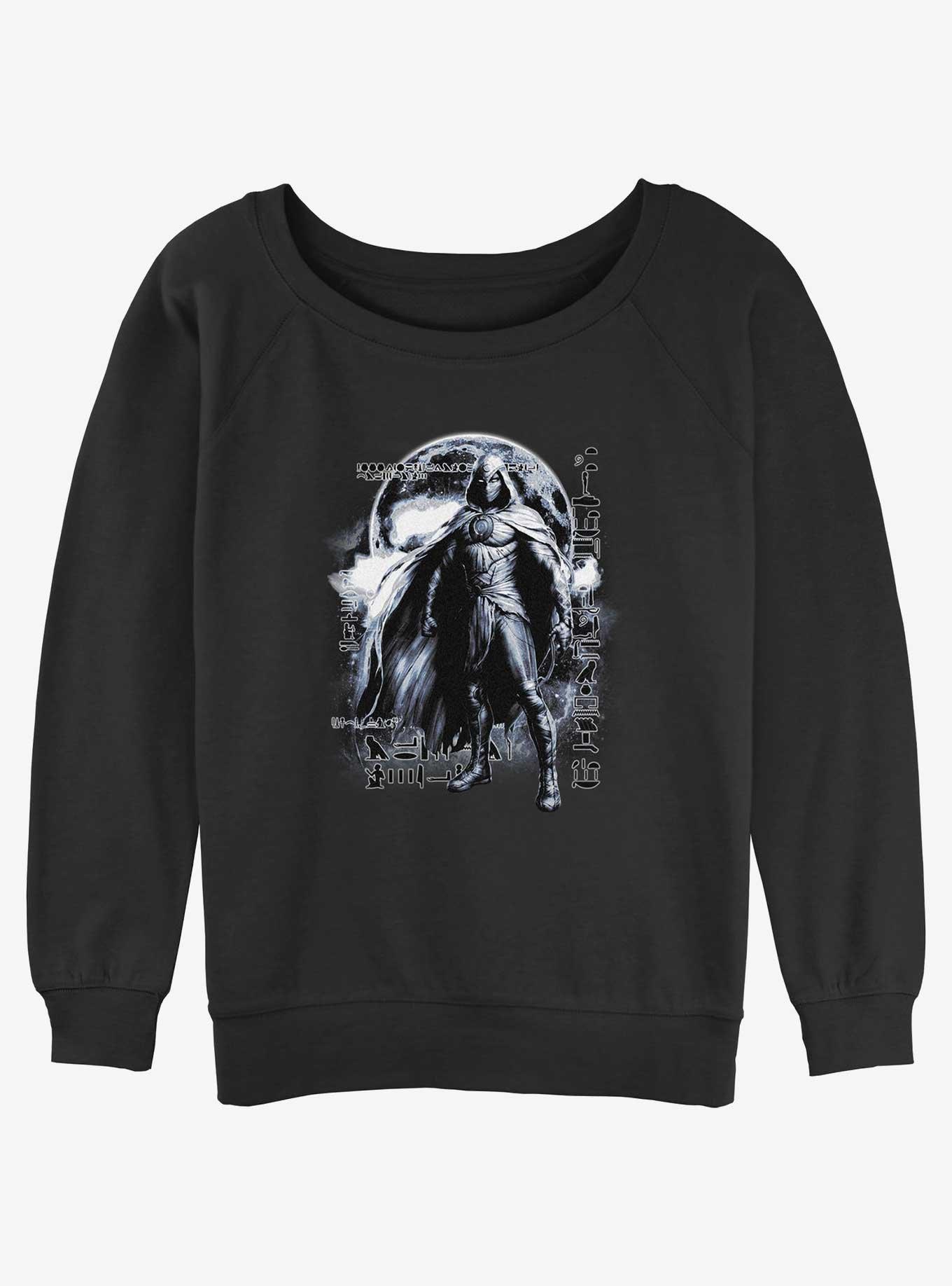 Marvel Moon Knight Dark Knight Womens Slouchy Sweatshirt, BLACK, hi-res