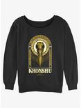 Marvel Moon Knight Khonshu Womens Slouchy Sweatshirt, BLACK, hi-res